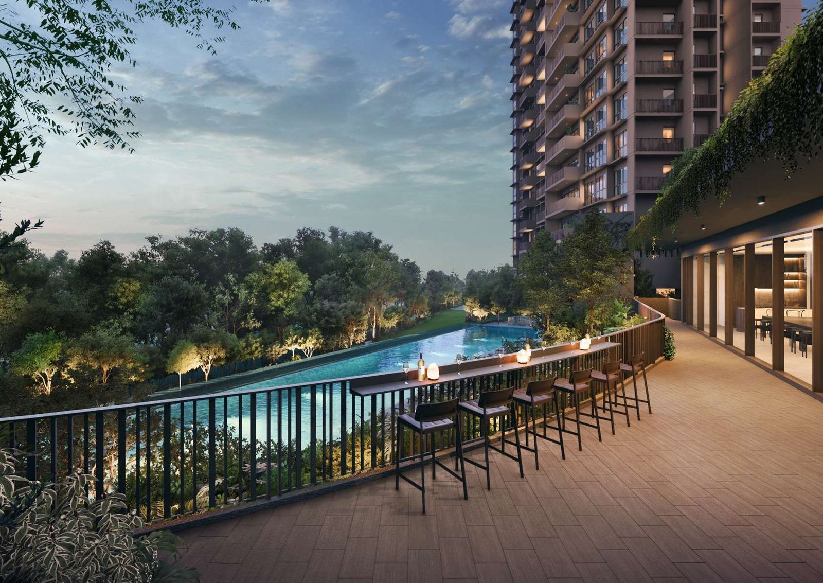 Clubhouse with river views